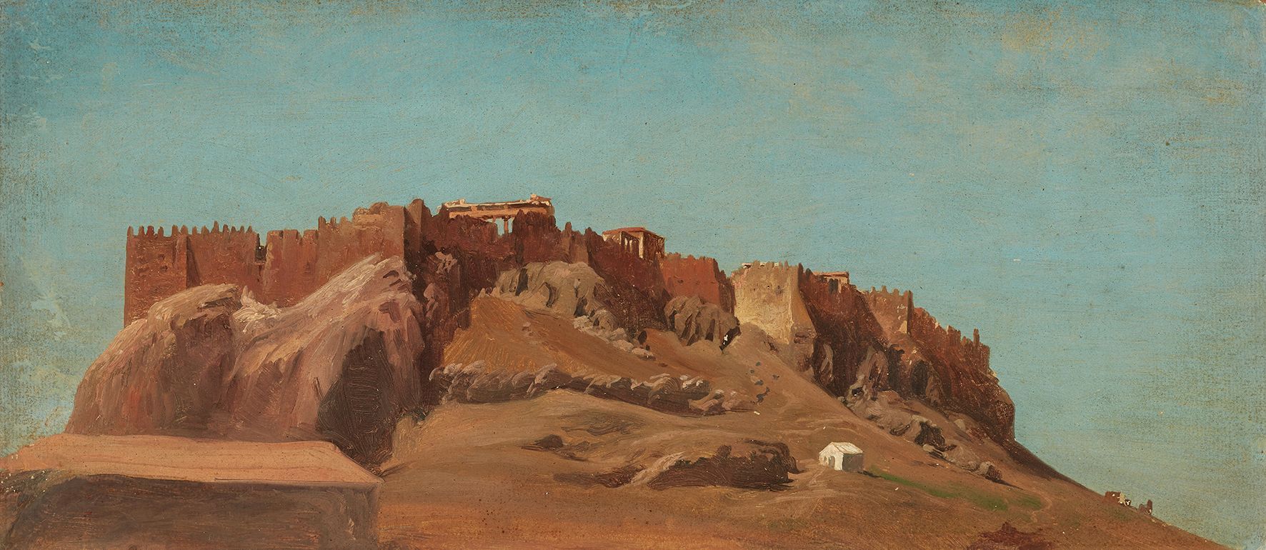 Heinrich Louis Theodor Gurlitt (1812–1897) Akropolis, Atény 1854