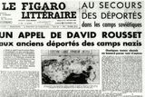 Výzva Davida Rousseta na podporu vězňů gulagu, kterou vyslyšel F. Polák a rozhodl se svědčit u soudu v Paříži.