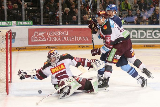 Jakub Sedláček v zápase 36. kola TELH Sparta - Kladno