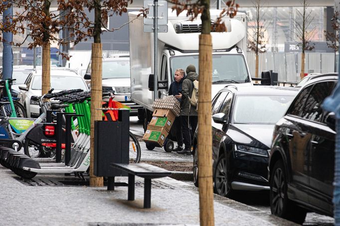 Masaryčka a nová ulice Na Florenci a problémy s dopravou a parkováním.