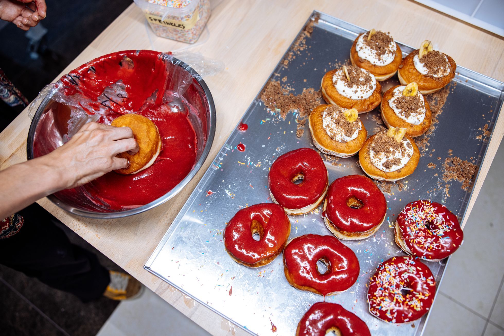 Kobliha, podnik, pečivo, sladké, koblihy, pekárna, cukrárna, Praha, Vršovice, Brno