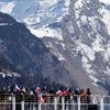 Fanoušci sledují sjezd mužů na MS v alpském lyžování 2023