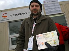 Jan Korytář ještě jako aktivista proti MS 2009 v klasickém lyžování.