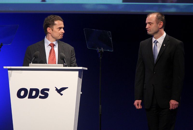 Kongres ODS: David Vodrážka a Ivan Langer