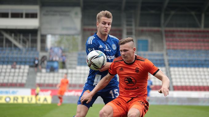David Pech přispěl gólem k výhře Mladé Boleslavi na hřišti Olomouci v nadstavbě Fortuna:Ligy.