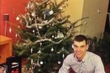 To její reprezentační kolega Michal Krčmář také zasedl k vánočnímu stromku.
