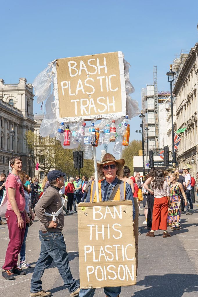 Londýn - Extinction Rebellion. Protesty proti změnám klimatu