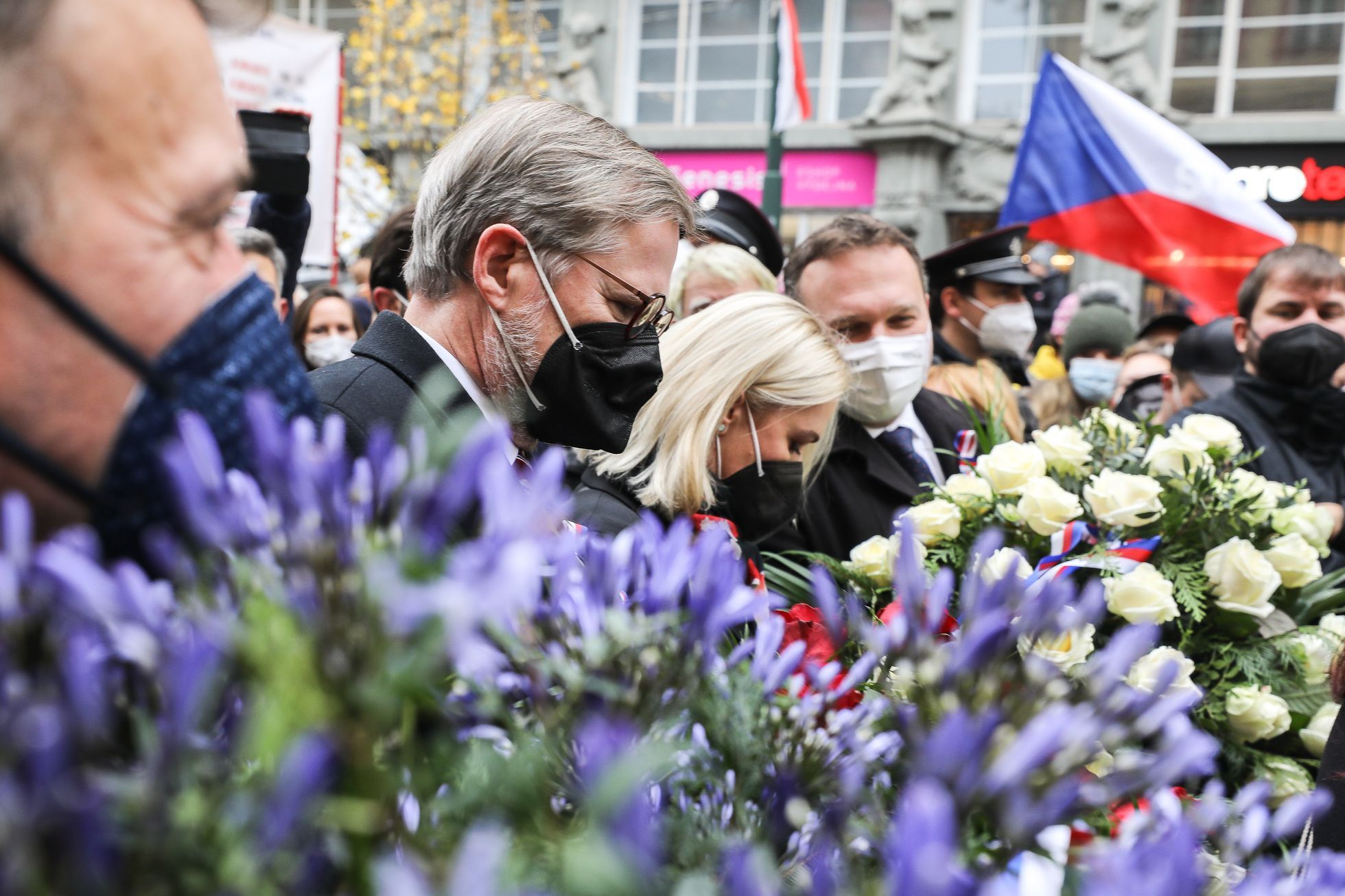 17. listopad 2021, státní svátek, Sametová revoluce, 17. 11. 2021, Národní třída, Hlávkova kolej