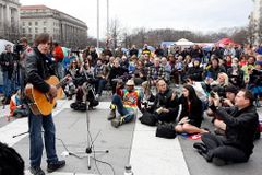 Hnutí Occupy Wall Street dorazilo i do Washingtonu