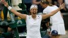 Kirsten Flipkensová vyřadila na Wimbledonu 2013 Petru Kvitovou.