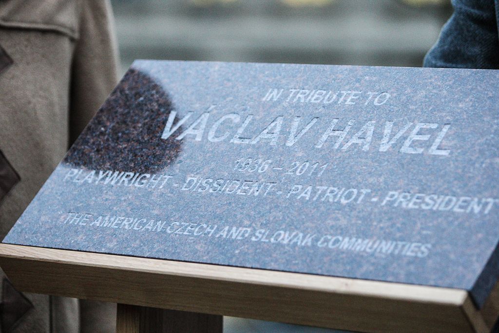Odhalení plakety Václava Havla