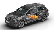 Kombinace benzinové 1.4 TSI a elektromotoru má 180 kW a bezemisně ujede přes 50 km.