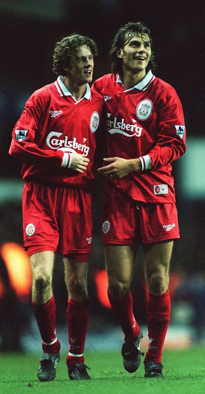 Steve McManaman a Patrik Berger (1996)