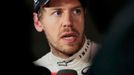 Red Bull Formula One driver Sebastian Vettel of Germany speaks during a news conference after the qualifying session of the Bahrain F1 Grand Prix at the Bahrain Internati