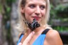 Foto: Když vám může přistát na hlavě obří motýl. V Praze otevřeli tropický motýlí dům. V hračkářství