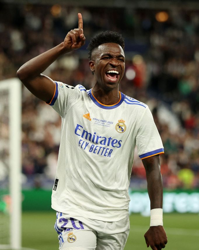 Real - Liverpool, Finále Ligy mistrů 2022 (Vinicius Junior)