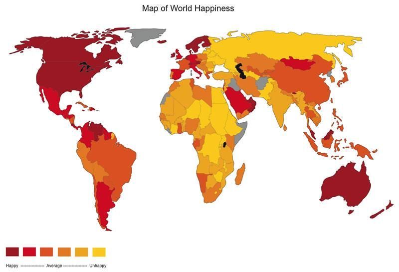 Mapa spokojenosti se životem