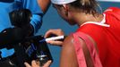 Australian Open 2022: Aryna Sabalenková v utkání třetího kola.