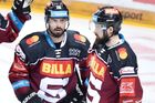 Hokejová extraliga 2020/21, Sparta: zleva David Tomášek, Michal Řepík, Roman Horák