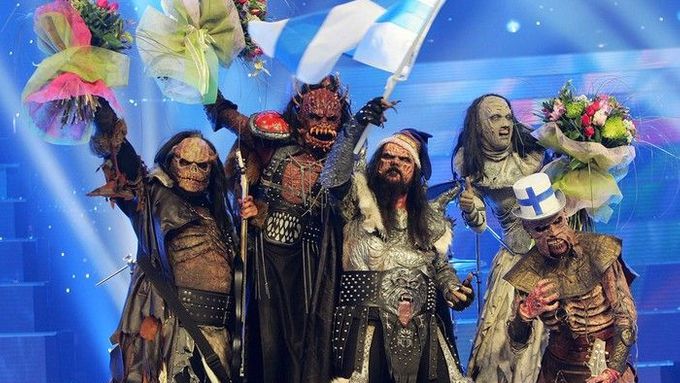 Vítězévé ročníku 2006 - finská kapela Lordi