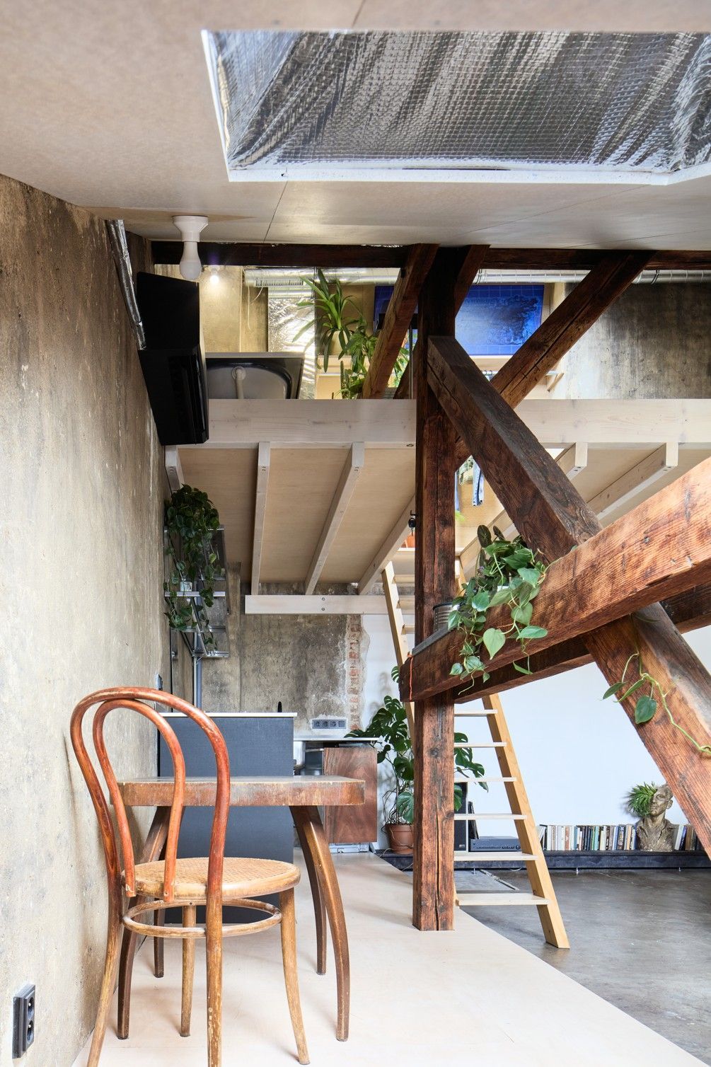 byt, interiér, rekonstrukce, půda, ateliér