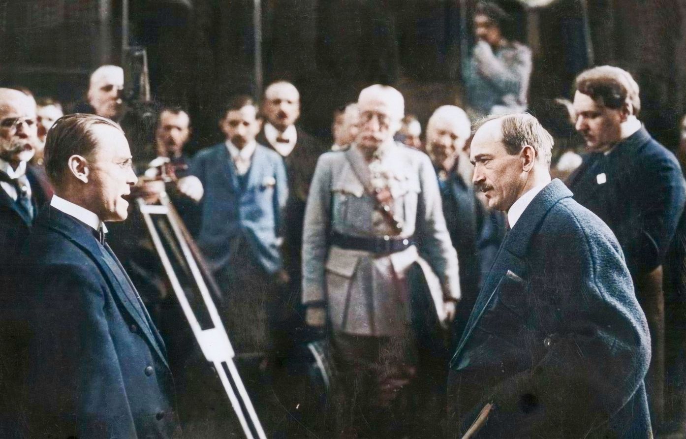 Edvard Beneš, prezident, obarvené fotografie, historie, Československo, Domácí