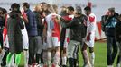 Slávisté slaví titul po zápase 30. kola F:L Slavia - Plzeň