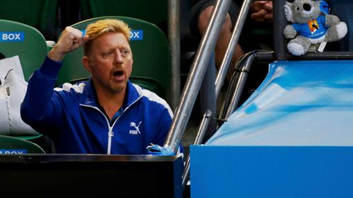 Boris Becker ve finále Australian Open