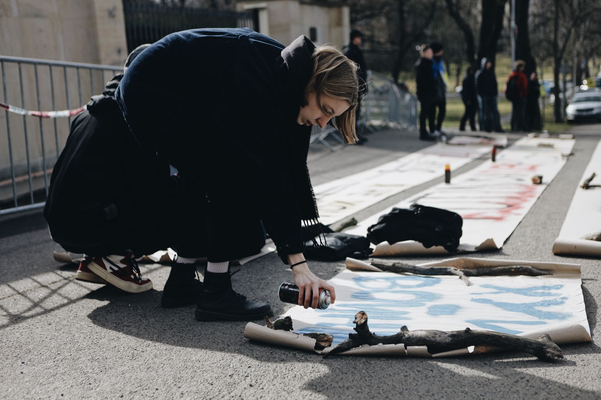 Ruská ambasáda, velvyslanectví, Rusko, protest, demonstrace, Praha