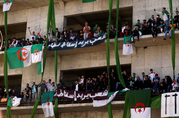 Demonstrace v Alžírsku.