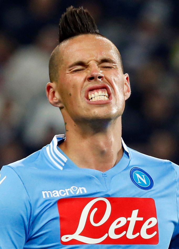 Marek Hamšík v utkání Serie A proti Juventusu