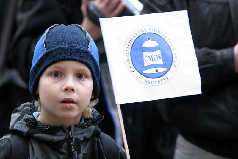 Demonstrace učitelů