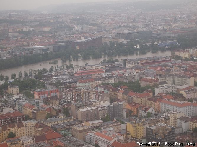 Povodně - letecký pohled