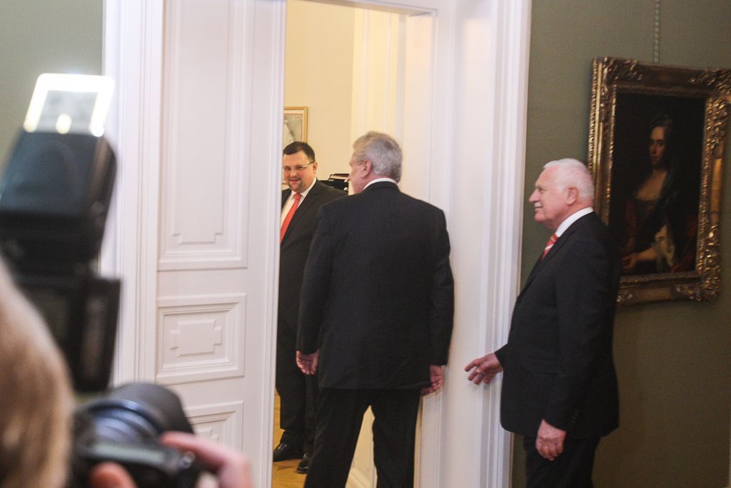 Zeman u Klause na hradě