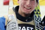 Lukáš Bauer se raduje z vítězství v seriálu Tour de Ski.