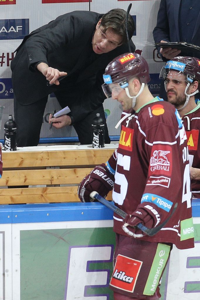 hokej, extraliga 2018/2019, Sparta - Třinec, trenér Uwe Krupp