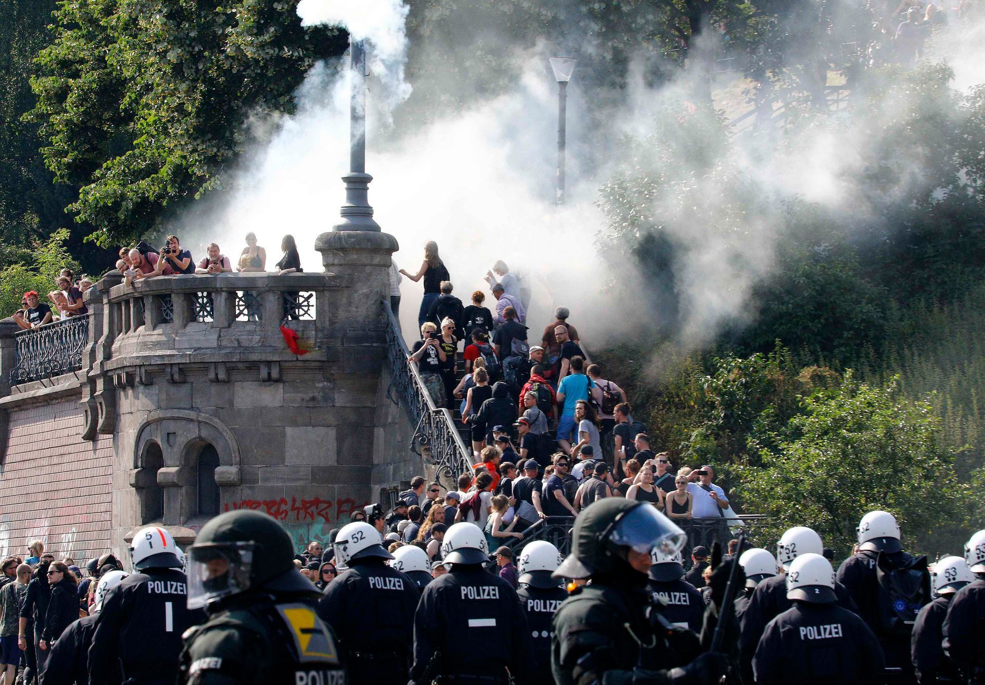 Demonstrace Vítejte v pekle proti summitu G20