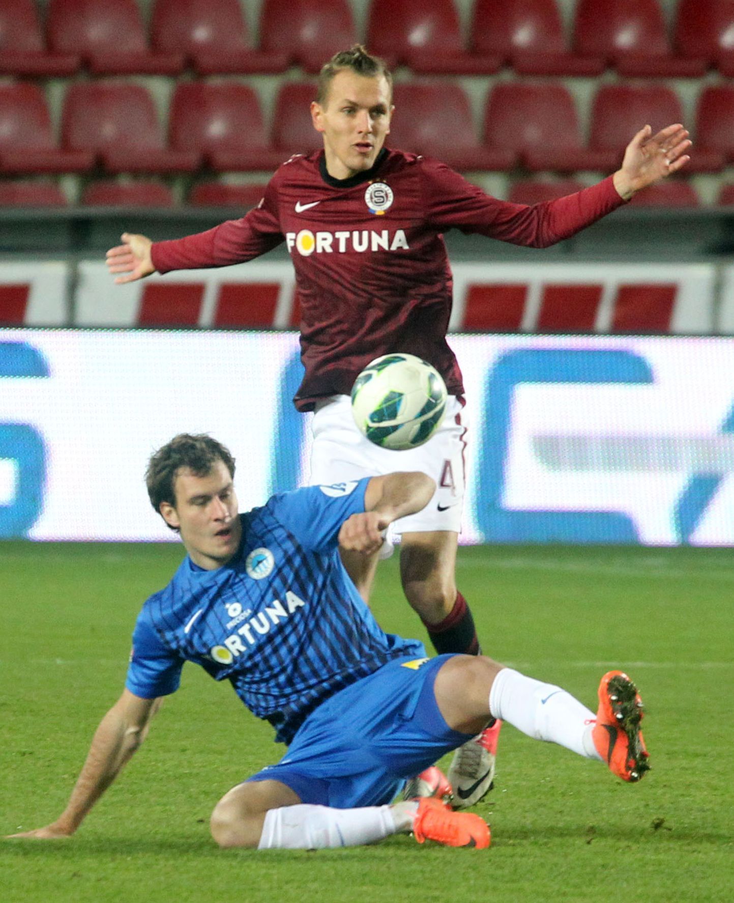 Fotbalisté Sparty Praha v utkání 12. kola Gambrinus ligy 2012/13 proti Liberci.