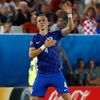 Euro 2016, Chorvatsko-Španělsko: Ivan Perišič slaví gól na 2:1