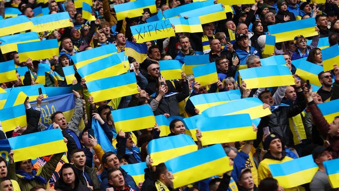 Ukrajinští fanoušci - ilustrační foto