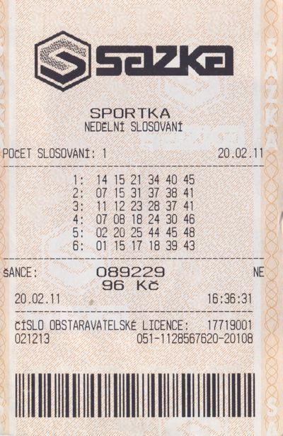 Sazka Tiket Sportky