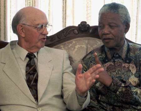Pieter Willem Botha a Nelson Mandela