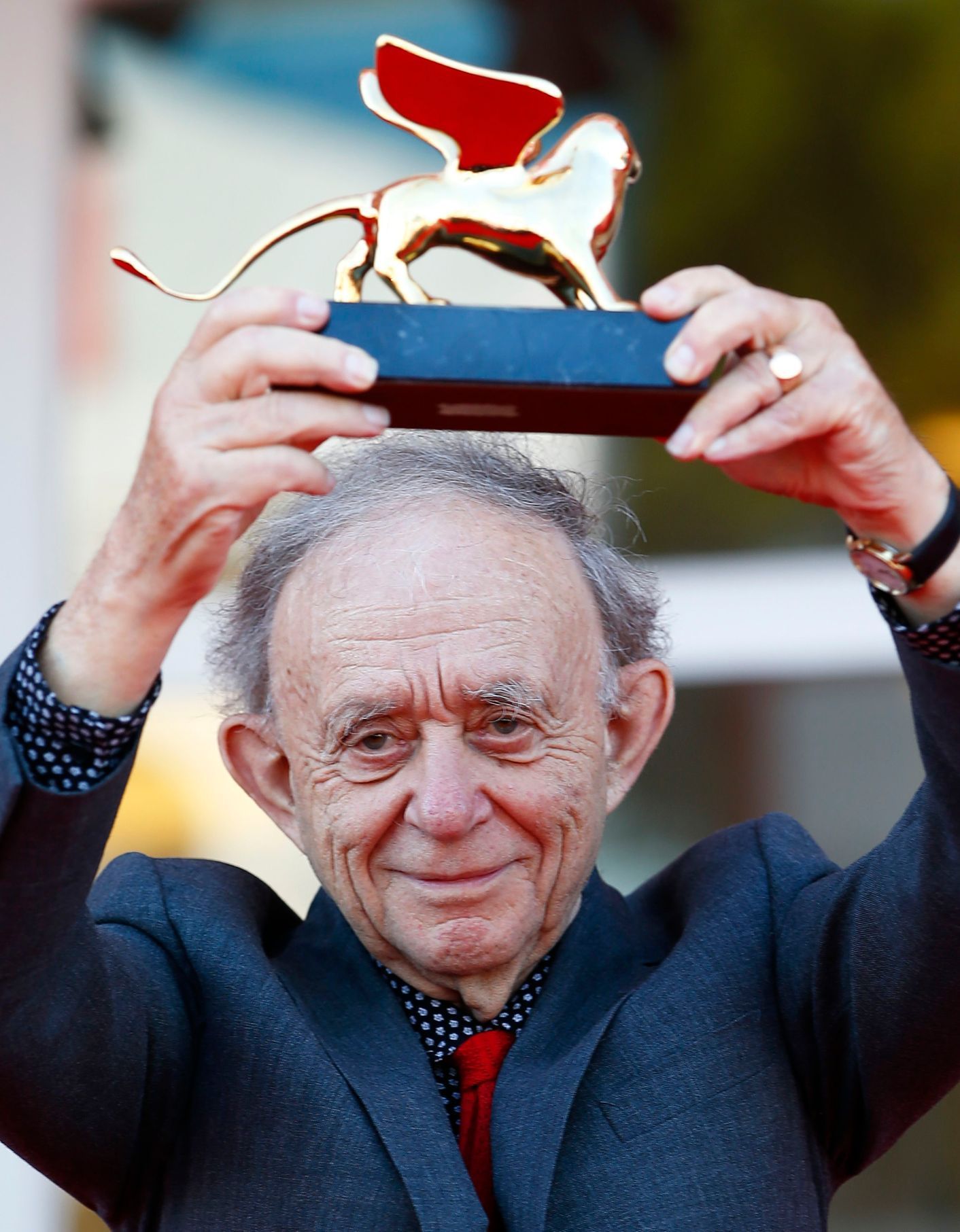 Director Wiseman holds the Golden Lion for lifetime achievement at the 71st Venice Film Festival