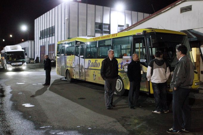 Stávka řidičů autobusů v České Lípě