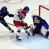České hokejistky v zápase se Švédskem na olympiádě v Pekingu 2022