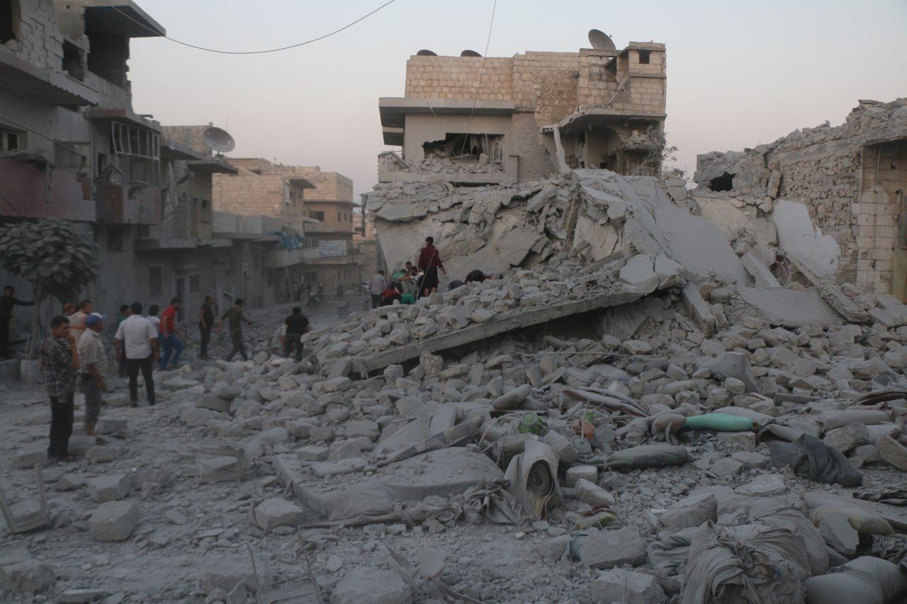 Ruiny nálet Sýrie