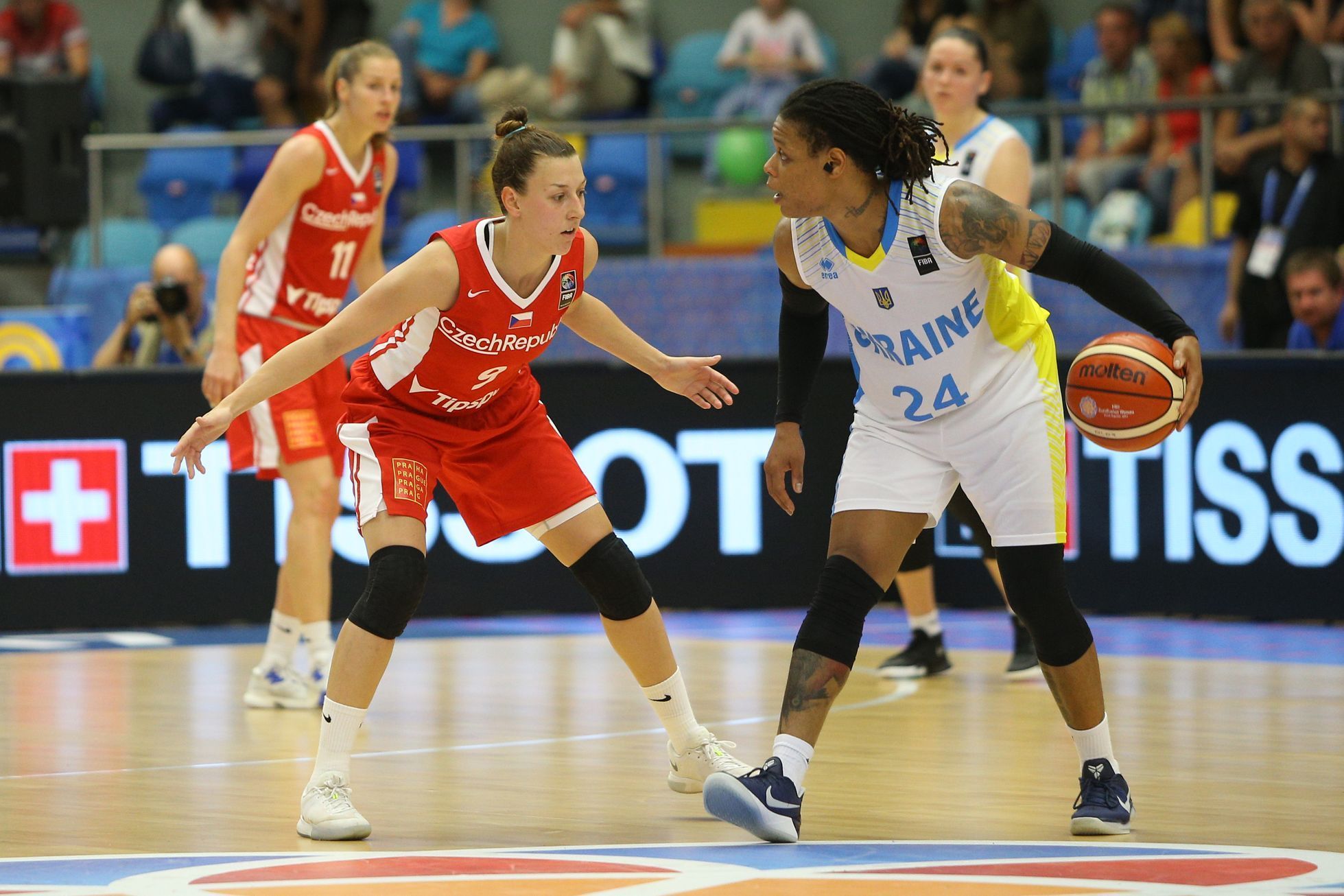 ME v basketbalu: Česko - Ukrajina: Lenka Bartoková
