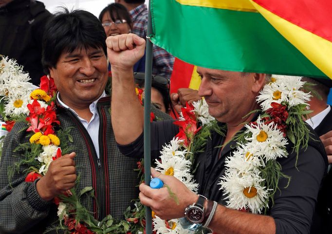 Dakar 2014:Evo Morales a Etienne Lavigne