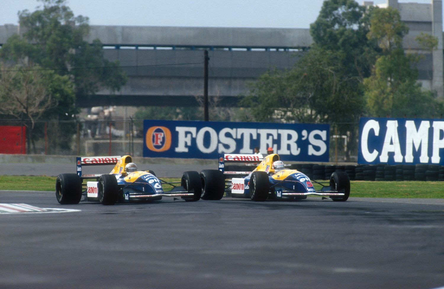 F1, VC Mexika 1991: Nigel Mansell a Riccardo Patrese, Williams