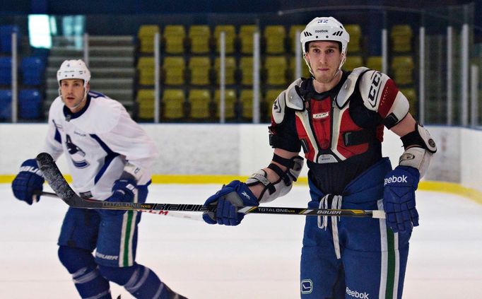 Trénink hokejistů Vancouveru před startem NHL